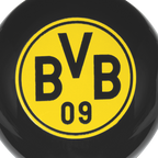 Campanello da bicicletta del BVB nero e giallo con un grande logo del BVB e il numero 09, l'accessorio ideale per i tifosi del Borussia Dortmund.