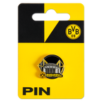 这款多特蒙德（BVB）官方徽章以黑黄双色呈现了西格纳伊杜纳公园球场（SIGNAL IDUNA PARK）的图案，是绝佳的球迷纪念品或礼物。
