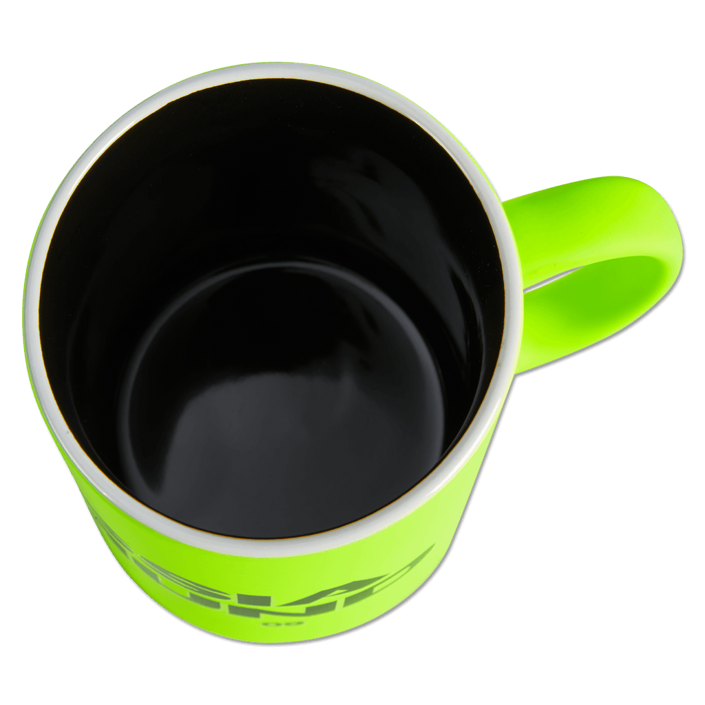 Tazza luminosa del BVB dai colori al neon, con interno nero e logo ufficiale del Borussia Dortmund. Un accessorio ideale per i tifosi.