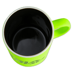 Tazza luminosa del BVB dai colori al neon, con interno nero e logo ufficiale del Borussia Dortmund. Un accessorio ideale per i tifosi.