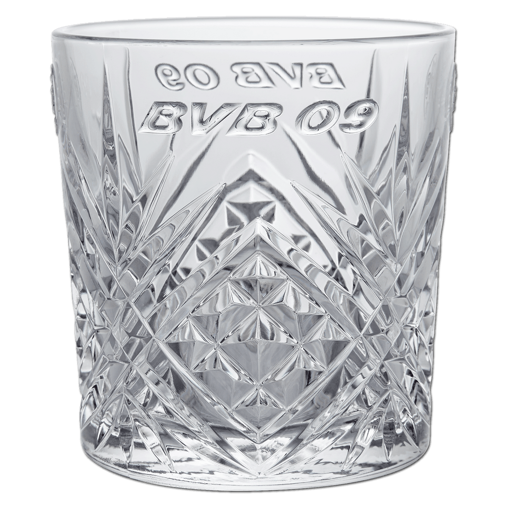Set di 2 bicchieri in cristallo del BVB di alta qualità, con una raffinata incisione del logo BVB 09 e un motivo decorativo a rombi. Perfetti come elegante accessorio per i tifosi o come regalo.