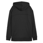 Vue arrière d'un sweat à capuche noir BVB x PUMA Gym Zip pour femme, idéal comme article de fan.