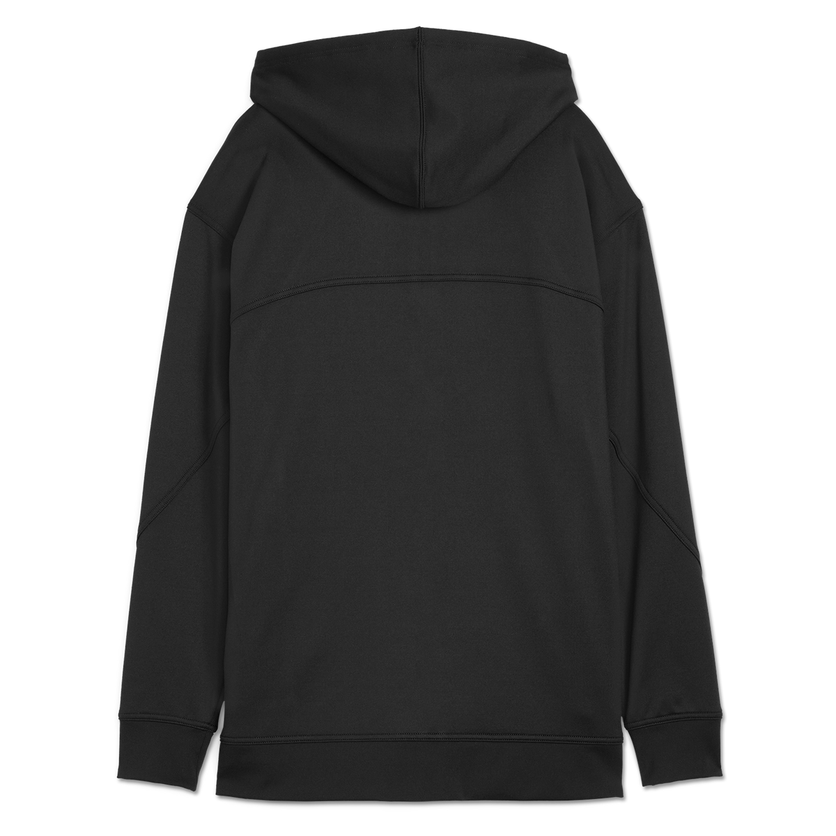 Vue arrière d'un sweat à capuche noir BVB x PUMA Gym Zip pour femme, idéal comme article de fan.