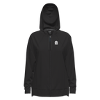 Sweat à capuche zippé BVB x PUMA pour femme, de couleur noire, avec l'emblème du BVB sur la poitrine et un style sportif.