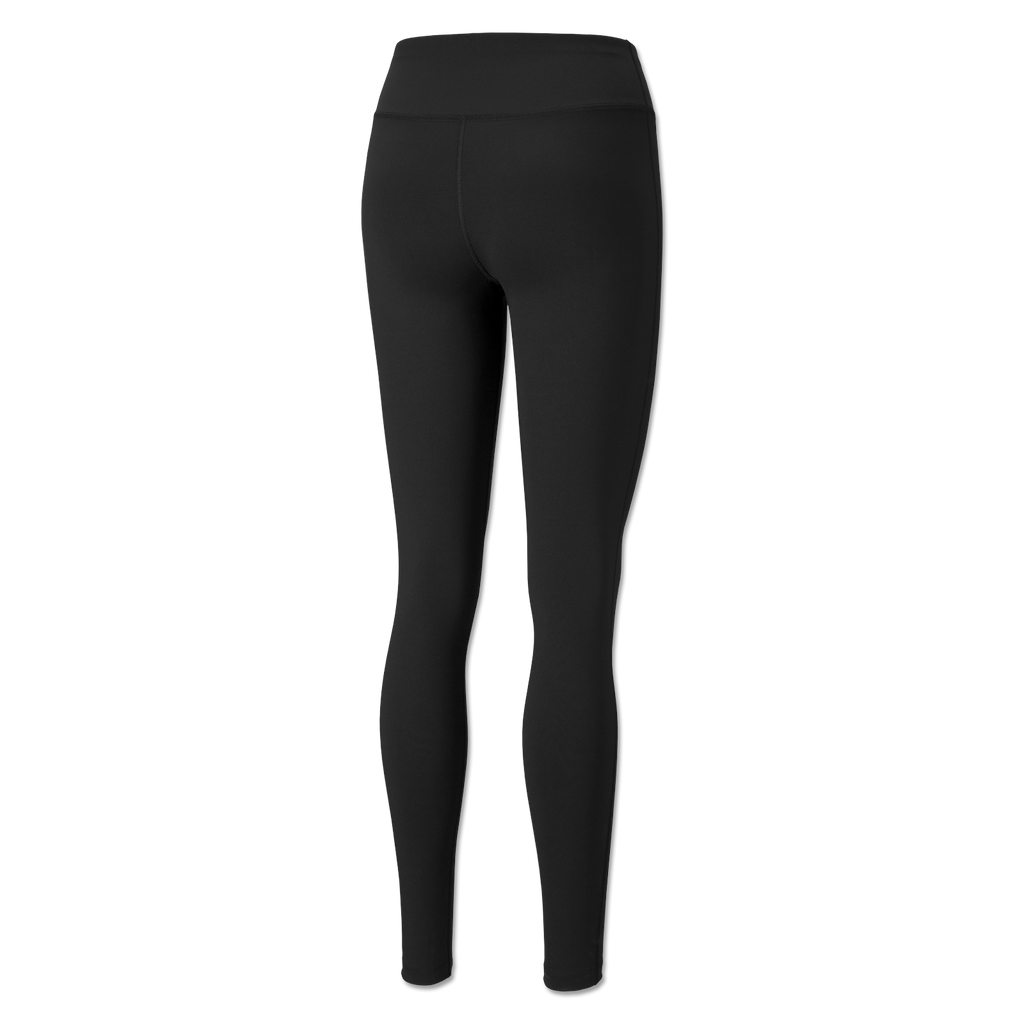 Schwarze Gym Tight für Damen aus der BVB x PUMA Kollektion, optimal für sportliche Aktivitäten und Freizeit.