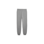 Gray BVB Essential casual pants for kids, shown from the back, with an elastic waistband and a comfortable fit—ideal for leisure and sports.