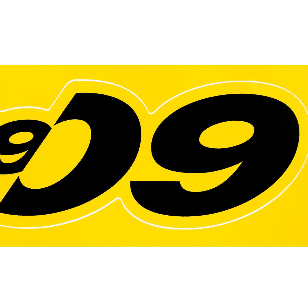"Heja BVB" sticker card in black-and-yellow design with the number 09, a popular Borussia Dortmund fan item.