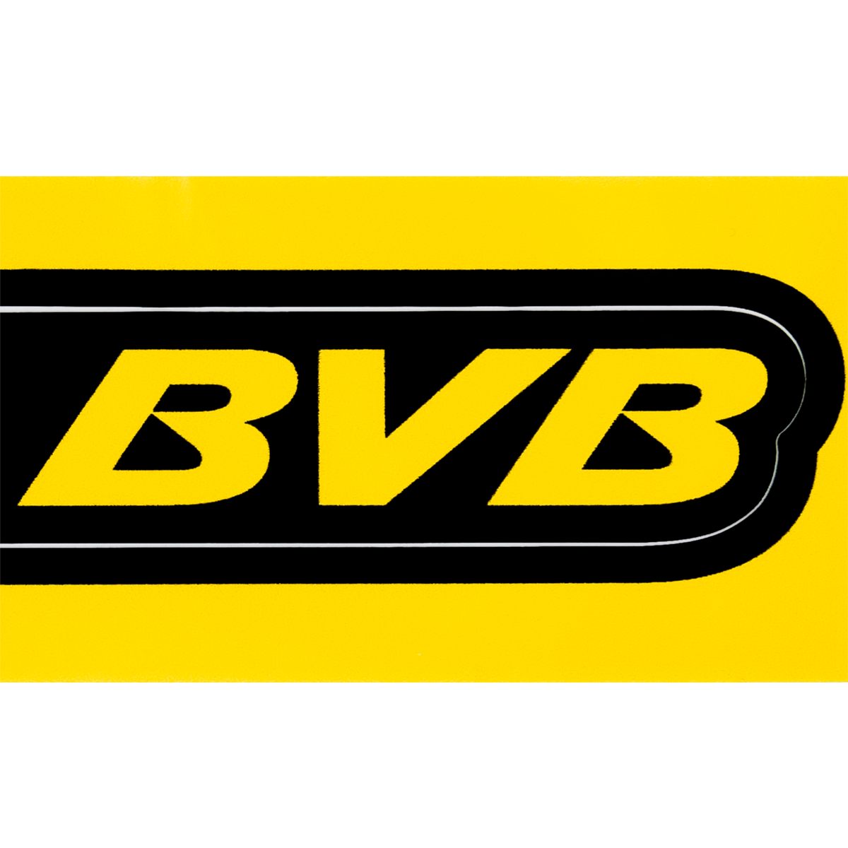 Black-and-yellow BVB sticker card featuring the club logo, perfect for Borussia Dortmund fans.