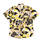 这款BVB Maui衬衫采用醒目的黑黄米色花卉图案，短袖设计，胸前口袋处印有BVB 09标志，是多特蒙德球迷的理想之选。