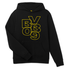 黑色多特蒙德（BVB）连帽衫，采用现代设计，胸前印有黄色“BVB 09”字样，是球迷的理想之选。