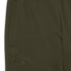 Pantaloni da donna BVB Drift in verde con logo Dortmund 09 ricamato, sportivi e comodi, perfetti per il tempo libero e per chi ama lo stile da tifoso.