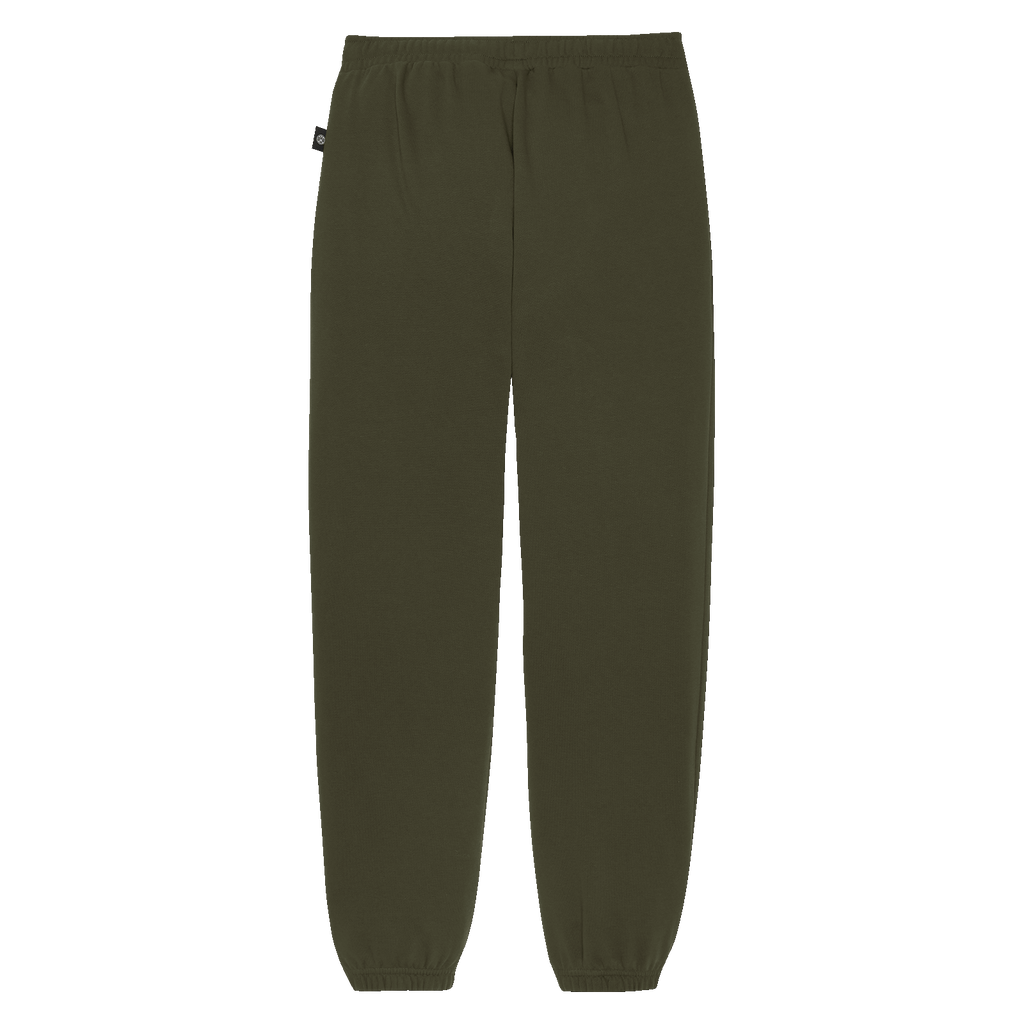 Pantaloni da donna BVB di alta qualità in cotone verde oliva con orli elasticizzati, ideali per lo sport e il tempo libero.