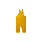 Yellow BVB corduroy pants for babies and toddlers, featuring a bib, a pocket, and the team's signature black-and-yellow design—perfect as Borussia Dortmund fan merchandise.