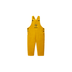 Yellow corduroy overalls for babies and toddlers featuring the BVB logo and "MiniFan" lettering—the perfect fan merchandise.