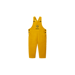Salopette en velours côtelé jaune pour bébés et jeunes enfants, avec le logo du BVB et l'inscription « MiniFan », un article idéal pour les fans.