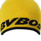 Reversible black-and-yellow BVB cap with a distinctive BVB 09 logo, perfect for Borussia Dortmund fans.