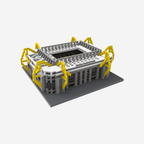Maquette fidèle aux détails du SIGNAL IDUNA PARK du BVB, en kit, aux couleurs noir et jaune. Idéale pour les fans de football et les collectionneurs d'articles du Borussia Dortmund.