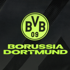 Sac de sport noir orné du logo BVB-09 aux couleurs fluo et de l'inscription « Borussia Dortmund », idéal pour les supporters et les loisirs.