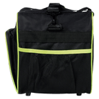 Black-and-yellow BVB sports bag with a mesh pocket on the front and a sturdy shoulder strap—perfect for Borussia Dortmund fans.