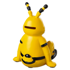Hucha amarilla con la forma de EMMA, la mascota del BVB, ideal para los aficionados del Borussia Dortmund. El diseño es en negro y amarillo.