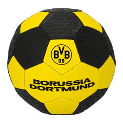 Black-and-yellow BVB soccer ball with the Borussia Dortmund logo and lettering, suitable for fans and soccer players, size 5