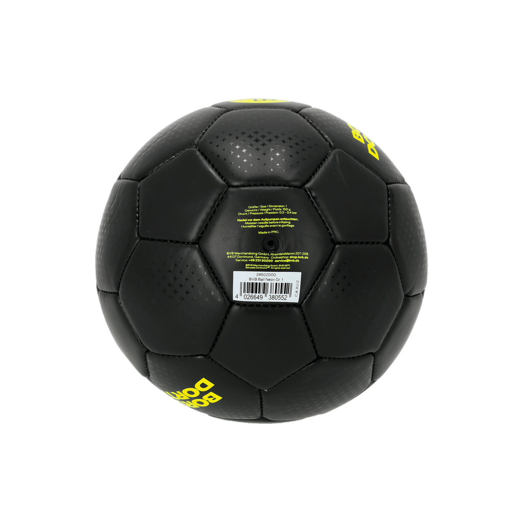 Ballon du BVB noir et jaune, taille 1, fabriqué dans un matériau de haute qualité, idéal pour les supporters du Borussia Dortmund.