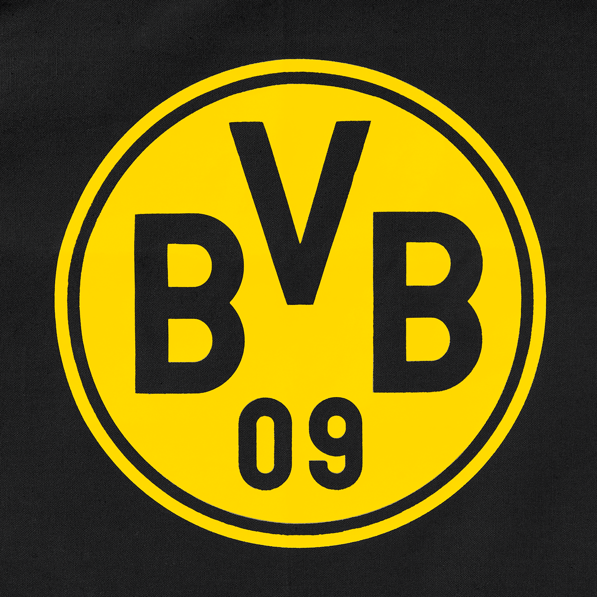 这款黑色与黄色相间的多特蒙德（BVB）纯棉购物袋印有醒目的BVB标志，专为多特蒙德球迷设计。