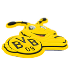 Aimant en forme d'abeille EMMA, la mascotte officielle du BVB, avec le logo du BVB et un motif noir et jaune. Un article incontournable pour les supporters du Borussia Dortmund.