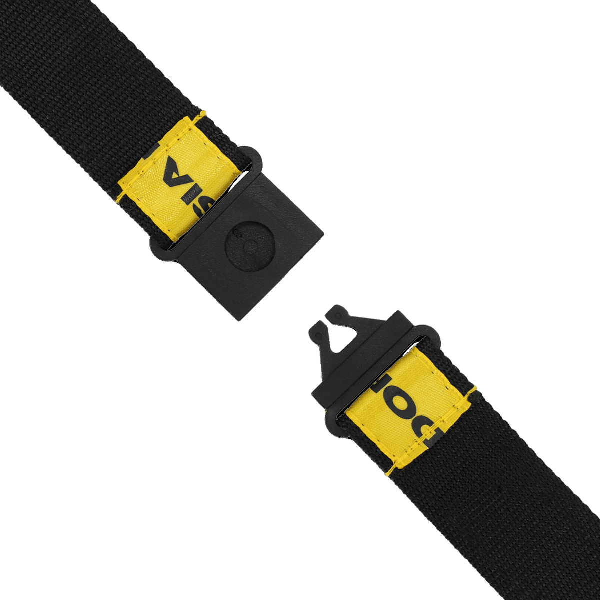 Laccetto nero del BVB con scritte gialle e fibbia rimovibile, un accessorio ufficiale per i tifosi del Borussia Dortmund