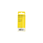 Rückseite der Verpackung des offiziellen Borussia Dortmund Schlüsselbands mit Produktdetails und Barcode auf gelbem Hintergrund.