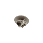High-quality BVB pin emblem with a matte silver finish, perfect as a stylish accessory for Borussia Dortmund fans.
