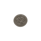 Round BVB pin in a matte silver finish with an engraved BVB 09 emblem. Fan merchandise for Borussia Dortmund fans.