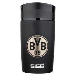 Mug à café noir SIGG « BVB » à emporter, orné d'un élégant logo du BVB, idéal pour les supporters du Borussia Dortmund, d'une contenance de 0,27 litre.