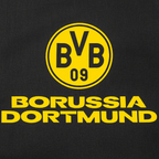 Tablier noir du BVB pour la cuisine et le barbecue, orné du logo jaune du BVB et de l'inscription « Borussia Dortmund » : l'accessoire idéal pour les supporters du BVB 09.