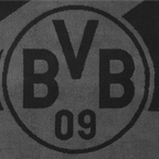 Toalla del BVB en colores gris y negro con el logotipo del BVB bien visible, ideal para los aficionados del Borussia Dortmund, de 50 x 100 cm.
