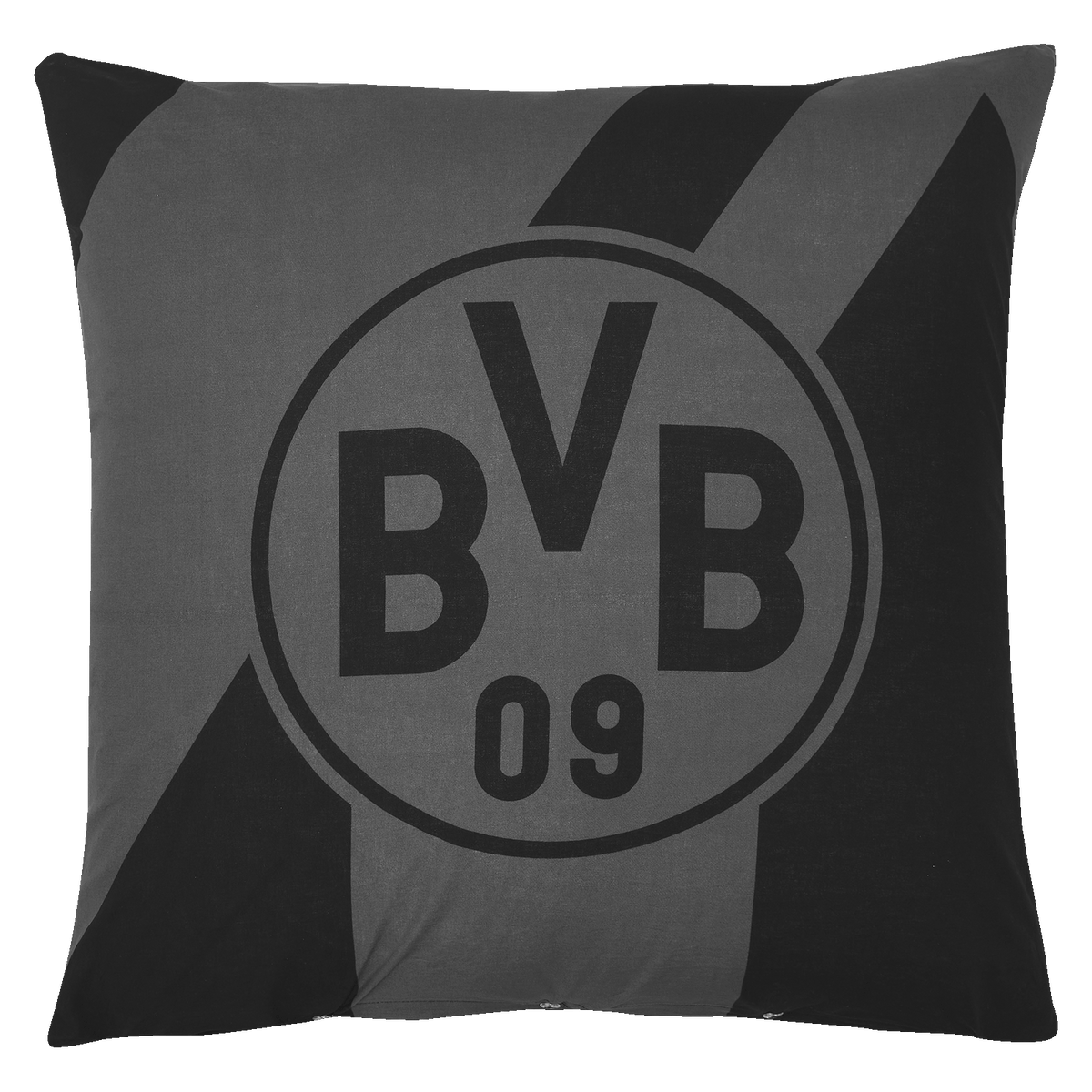 Black-and-yellow BVB bedding featuring a large Borussia Dortmund logo and a modern design, ideal for fans, in a 135x200 cm size.