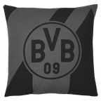 Black-and-yellow BVB bedding featuring a large Borussia Dortmund logo and a modern design, ideal for fans, in a 135x200 cm size.
