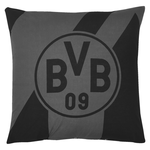 Linge de lit noir et jaune du BVB, orné d'un grand logo du Borussia Dortmund et d'un design moderne, idéal pour les supporters, au format 135 x 200 cm.
