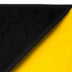 Foulard à capuche du BVB aux couleurs noir et jaune, dimensions : 75 x 75 cm, idéal pour les supporters et les tout-petits. Accessoire haut de gamme issu de la boutique officielle des supporters du Borussia Dortmund.