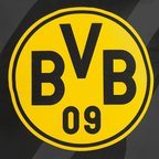 Cuscino del BVB con il famoso logo del BVB nei colori nero e giallo, ideale come oggetto decorativo per i tifosi del Borussia Dortmund.
