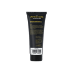 Black tube of BVB 2-in-1 shower gel for skin and hair, front view, with yellow lettering and fan merchandise design, including product information.