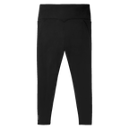 A rear view of the black BVB x Puma Gym Cloudspun Tights for women, featuring a high waistband, ideal for sports and leisure.