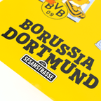 Black-and-yellow BVB sticker card featuring a Sesame Street design and the Borussia Dortmund logo. Perfect for fans of Borussia Dortmund and Sesame Street.