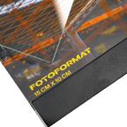 Black-and-yellow BVB picture frame for a season highlight, fits photos measuring 15 x 10 cm—perfect for Borussia Dortmund fans.