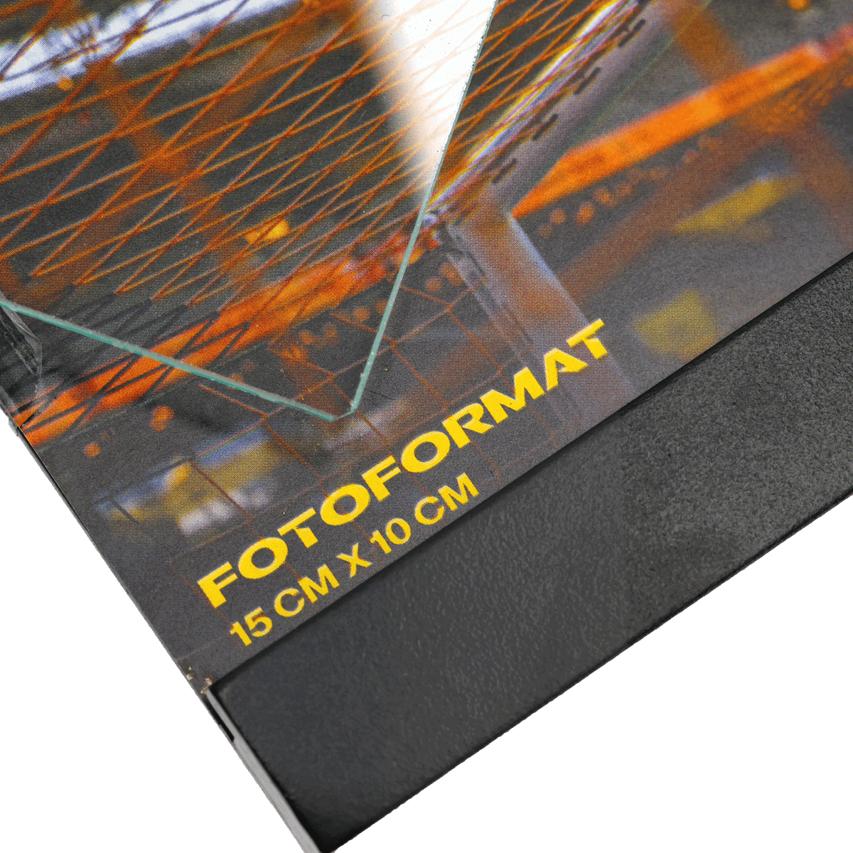 Black-and-yellow BVB picture frame for a season highlight, fits photos measuring 15 x 10 cm—perfect for Borussia Dortmund fans.