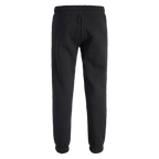 Vista trasera de los pantalones de chándal negros BVB Essentials, con cintura elástica y diseño sencillo.