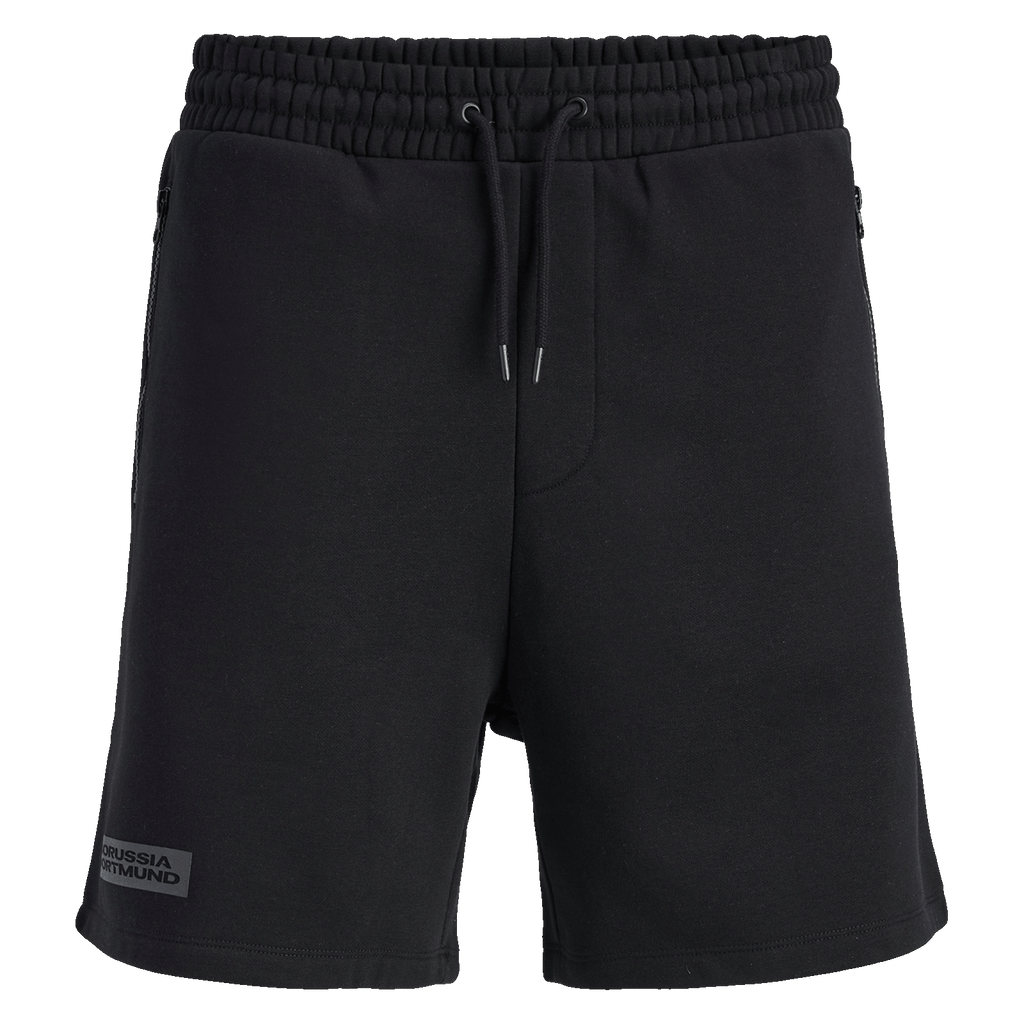 Le short de survêtement BVB Essentials noir offre un grand confort grâce à sa taille élastiquée et à son cordon de serrage. Idéal pour les supporters du Borussia Dortmund.