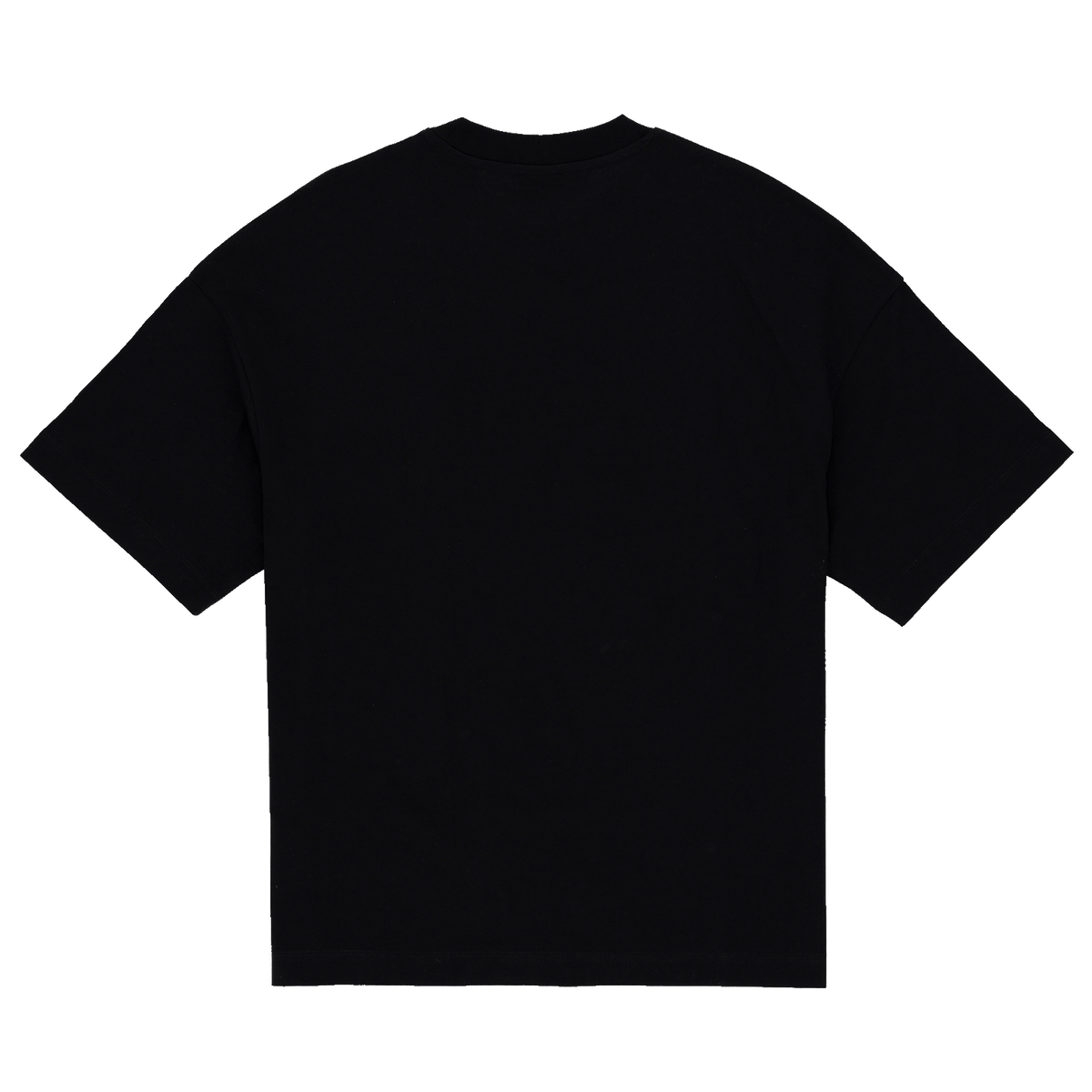 Rückansicht des schwarzen BVB College T-Shirts, ein hochwertiger Fanartikel aus der Kollektion 2025.