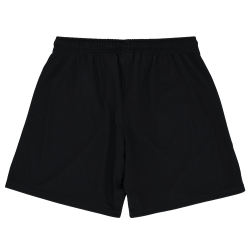 Black BVB college sweat shorts made of comfortable fabric, ideal for sports and leisure, shown from the back.