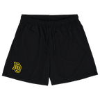 Pantaloncini da college neri del BVB con logo DO giallo. Comoda fascia elastica in vita con cordoncino per una vestibilità ottimale. Ideali per i tifosi e per le attività sportive.